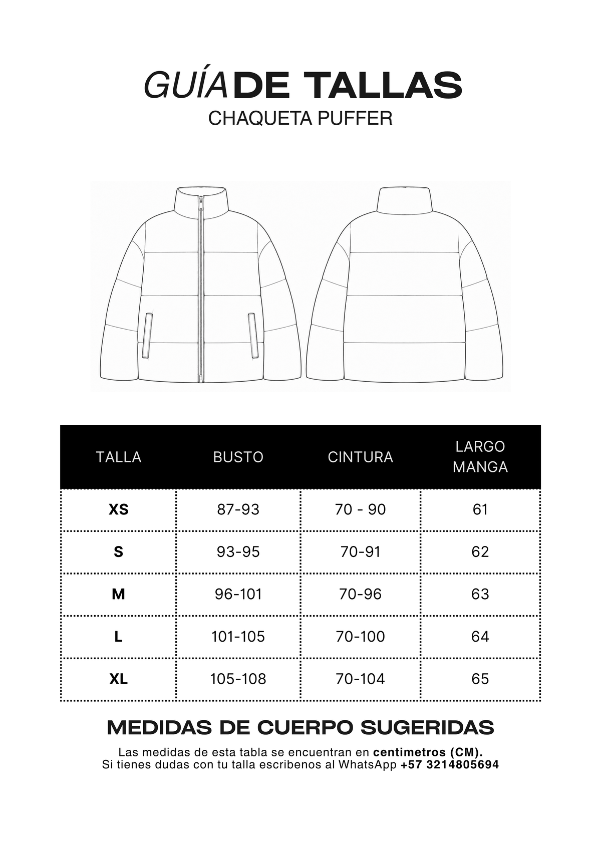 Puffer Jacket Beige Cromático