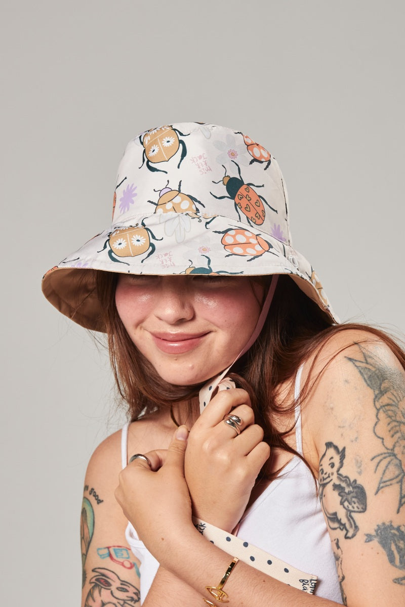 Sombrero Bucket Hat Jardín Camel