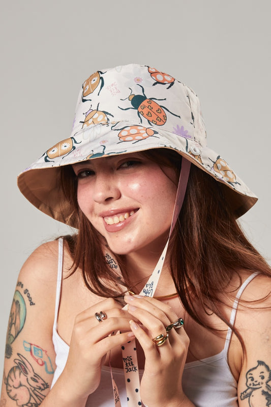Sombrero Bucket Hat Jardín Camel