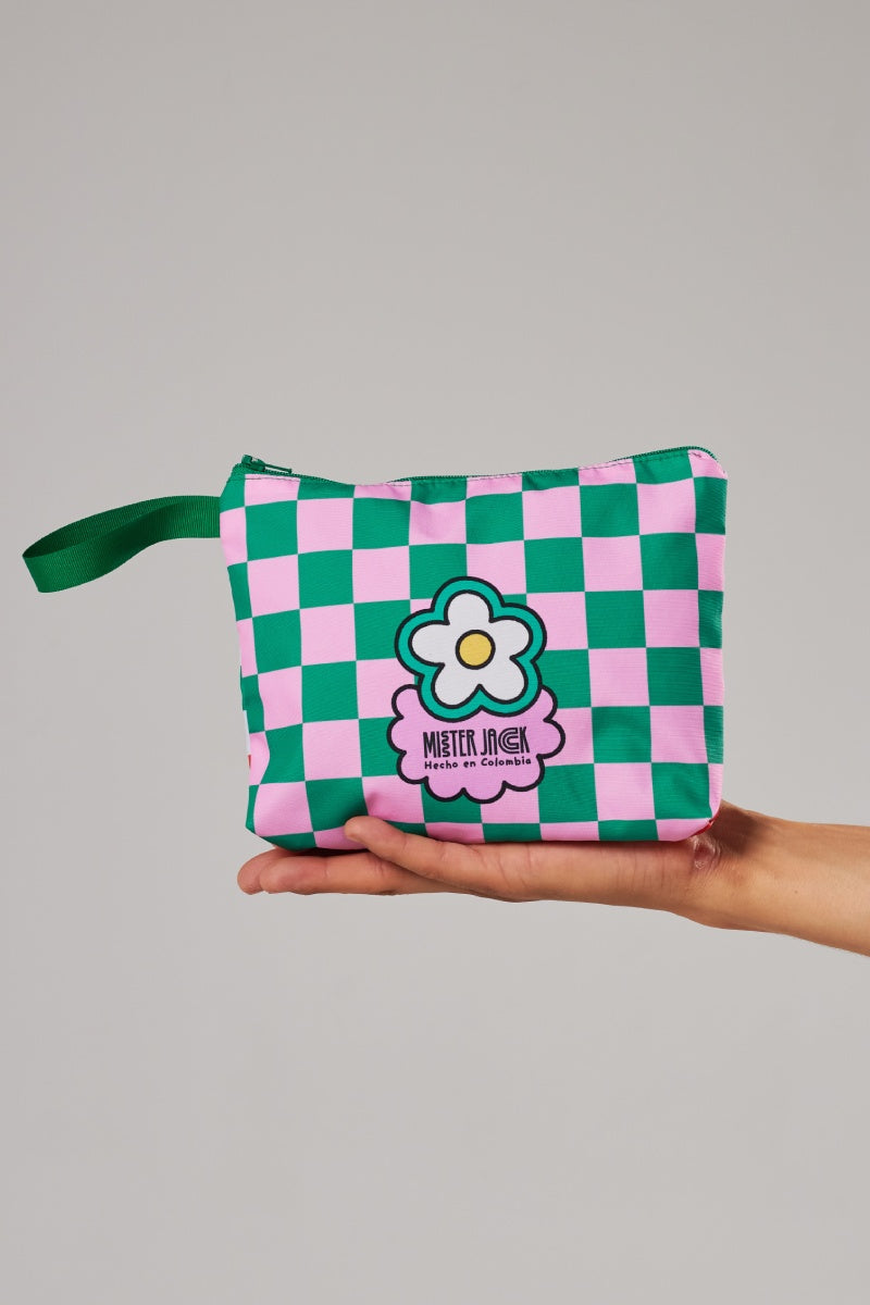 Cartuchera Botánica Pixelada