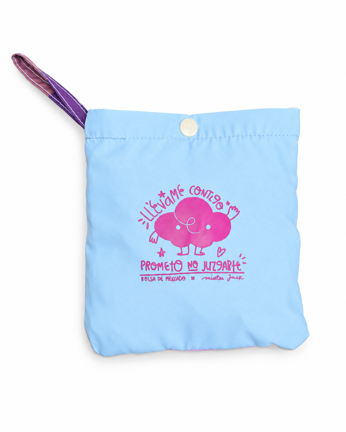 Bolsa plegable Morada