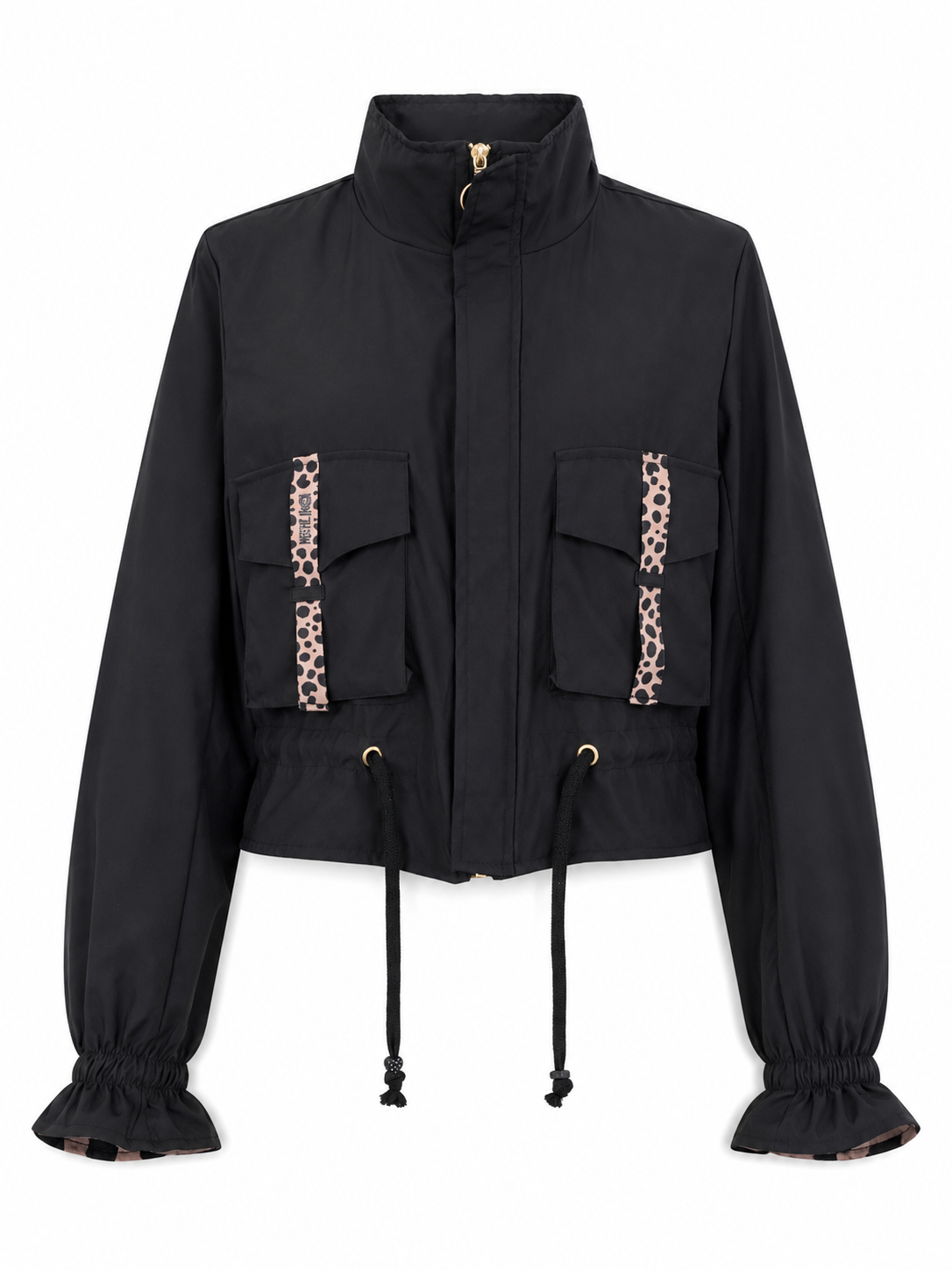 Chaqueta corta unicolor negra