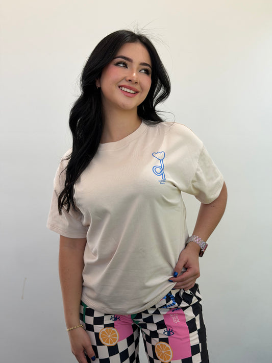 Camiseta Beige Instante