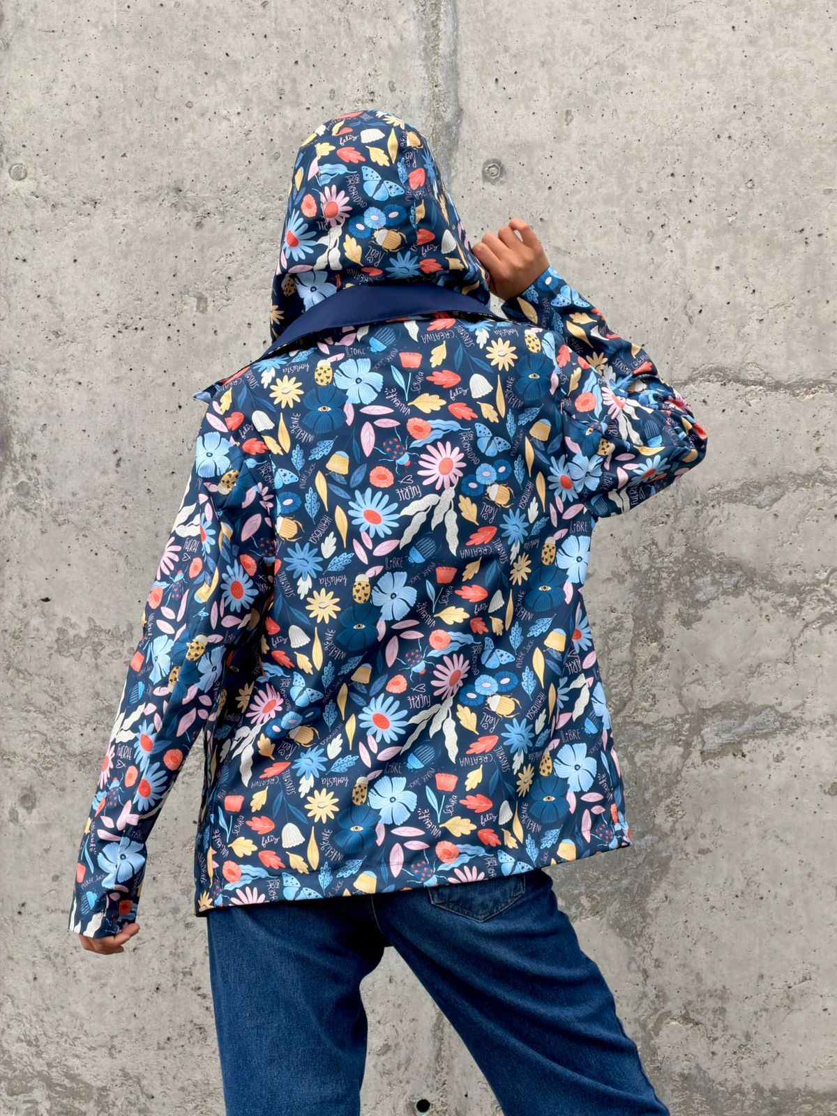 Chaqueta Doble Faz Flor humana