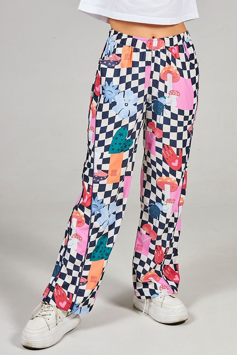 Funky Pant Ajedrez Rosa