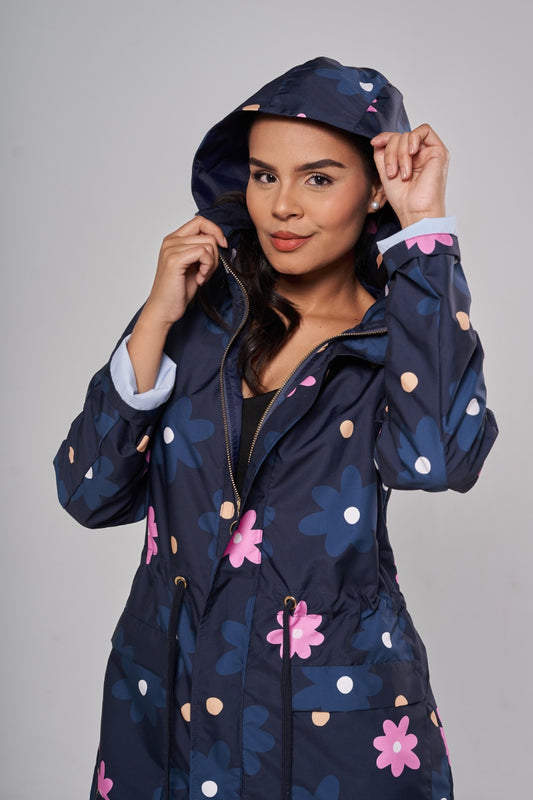 Parka Classic Maxiflor Azul Profundo