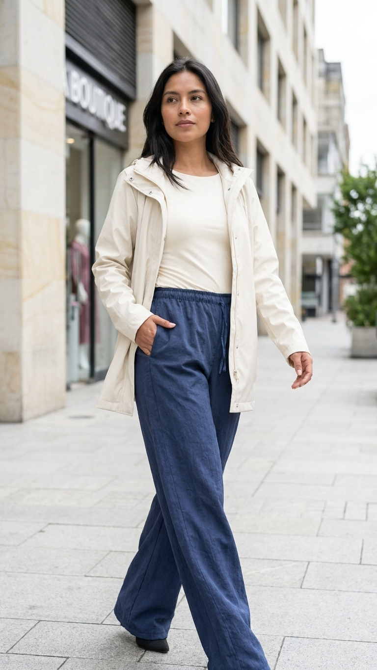 Pantalón Azul Jaspeado