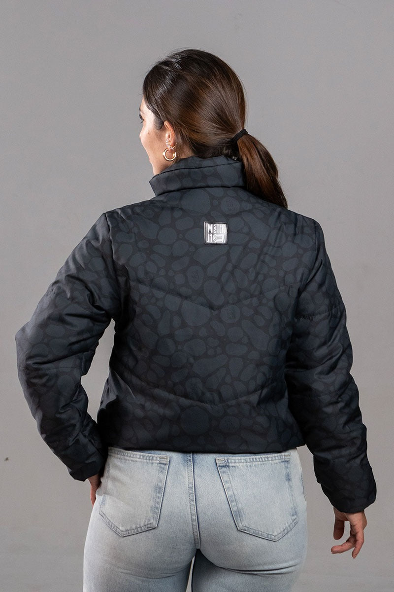 Puffer Jacket Negro Jaguar