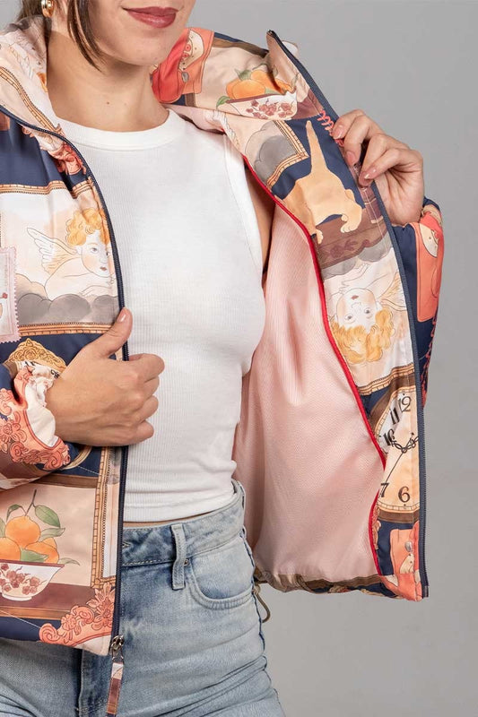 Puffer Jacket Azul De Recuerdos