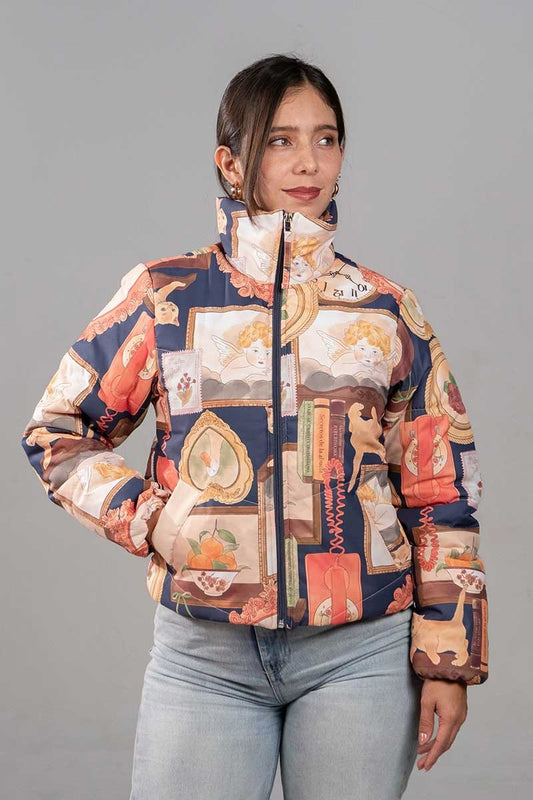 Puffer Jacket Azul De Recuerdos