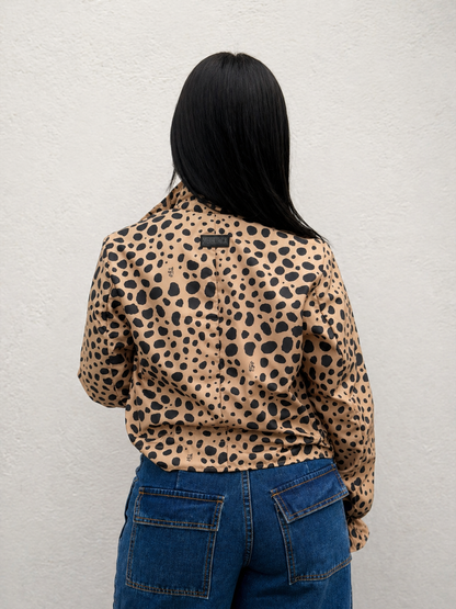 Chaqueta Corta Estampada Animal Print