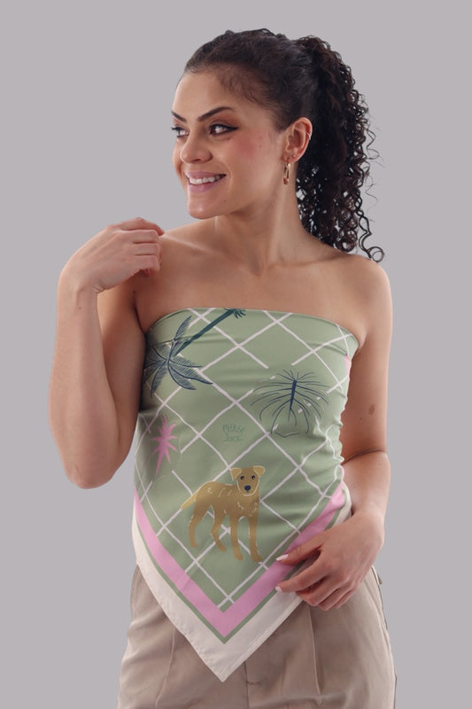 Pañoleta Jardín Matcha