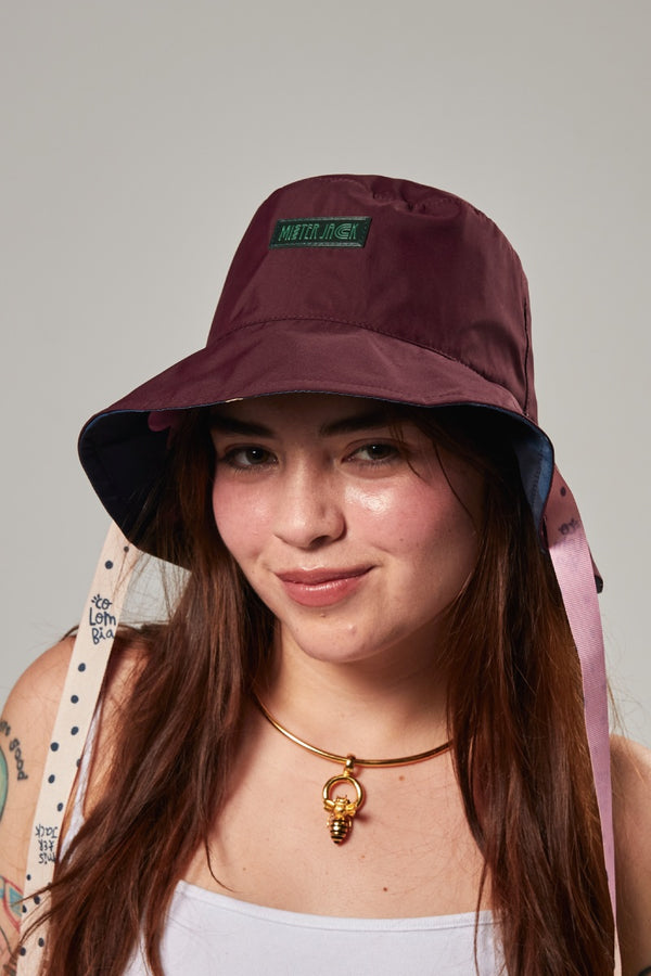 Sombrero Bucket Hat Flora Vinotinto