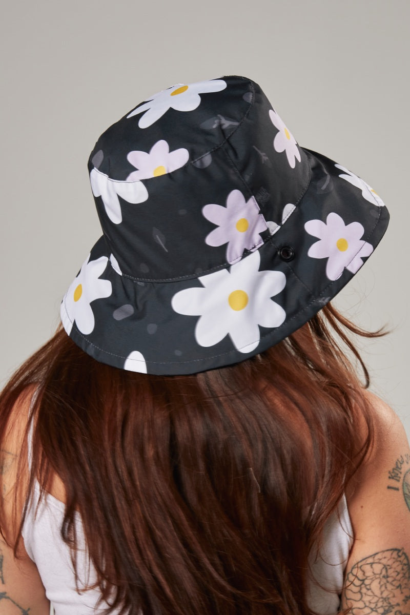 Sombrero Bucket Hat Negro Floral