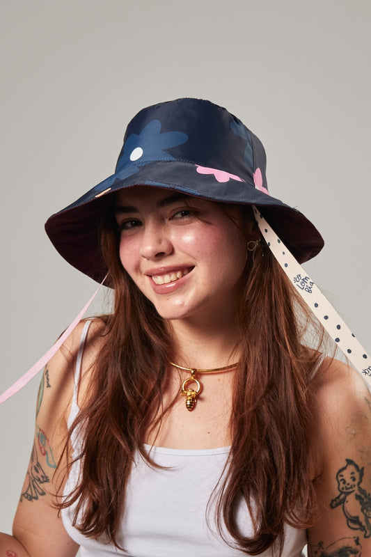 Sombrero Bucket Hat Flora Vinotinto