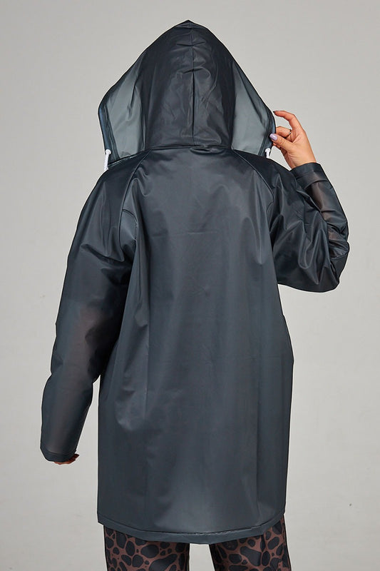 Capa Lluvia Negro Translucido