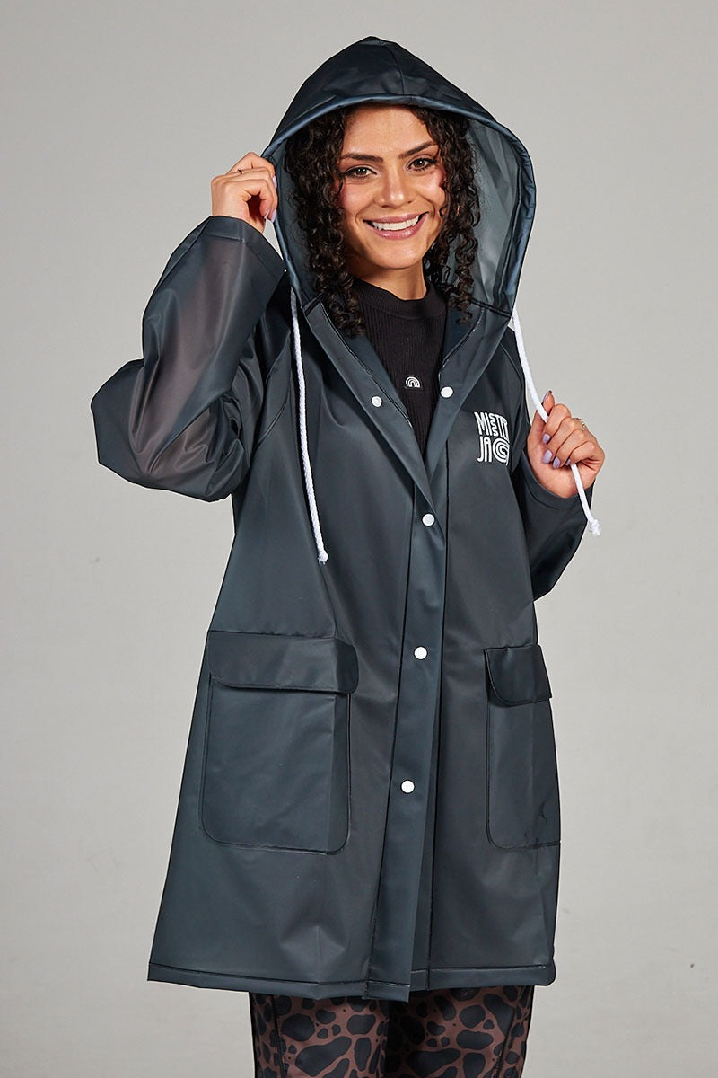 Capa Lluvia Negro Translucido