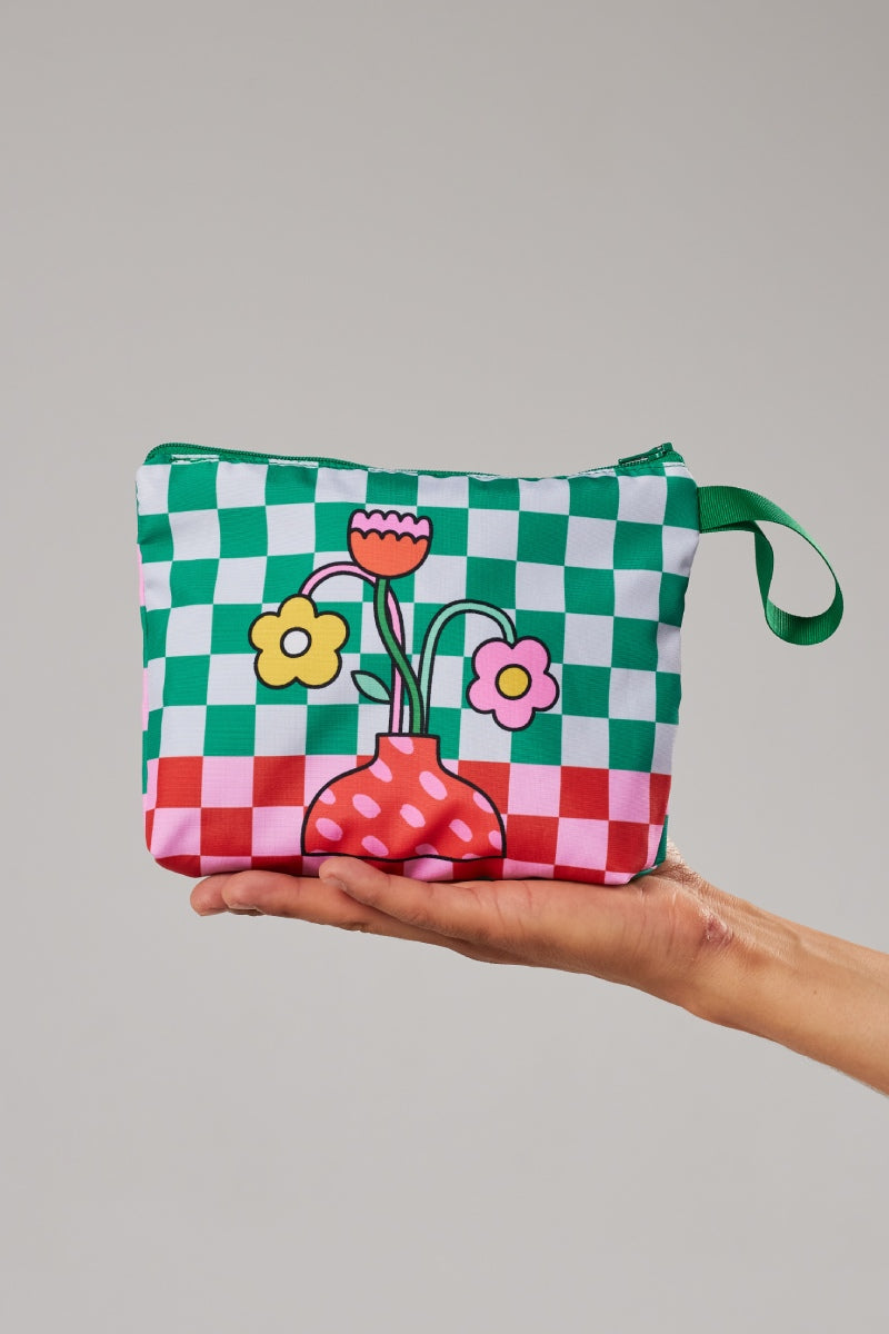 Cartuchera Botánica Pixelada