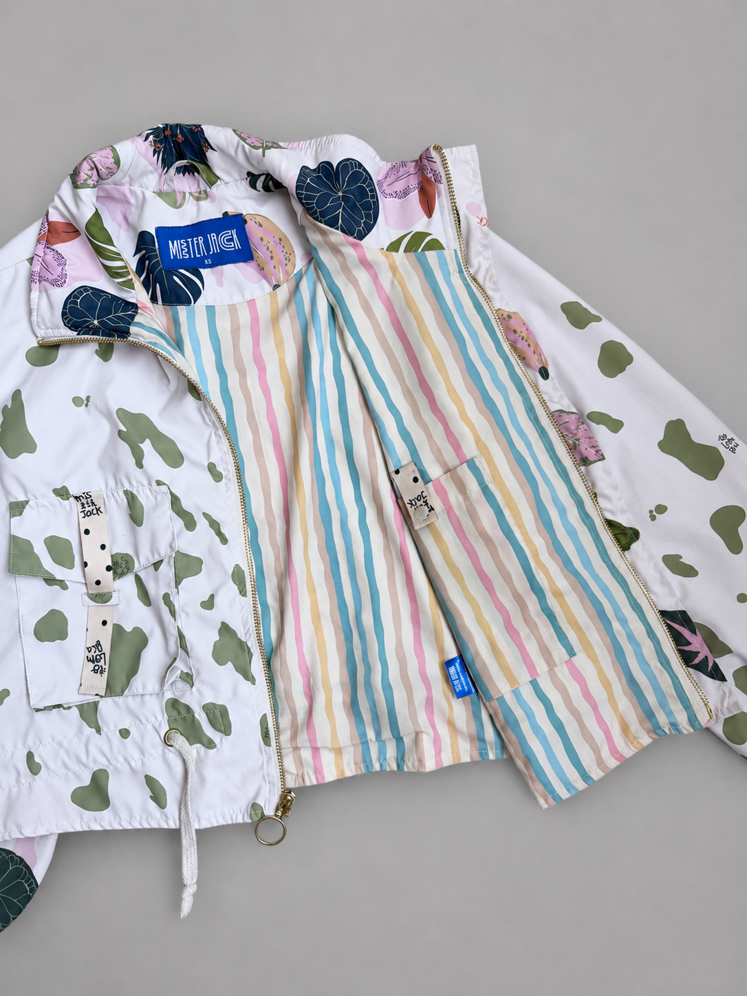 Chaqueta corta estampada  Orquídea Clara
