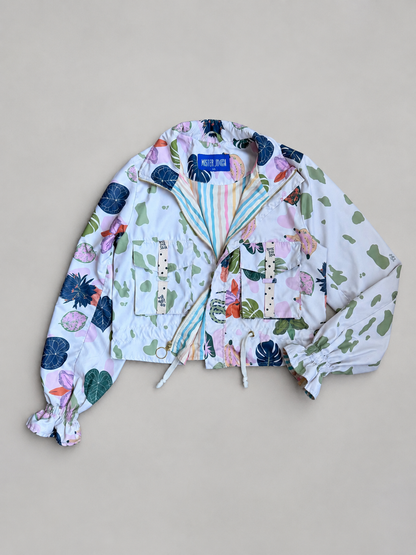 Chaqueta corta estampada  Orquídea Clara
