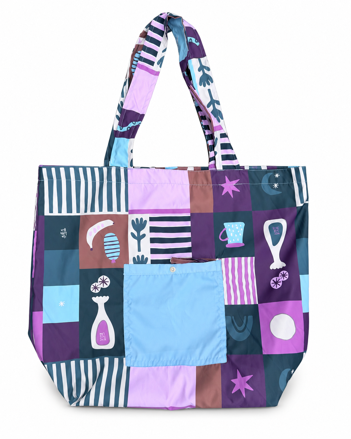 Bolsa plegable Morada