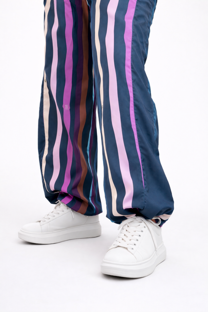 Pantalón Azul Ondeado