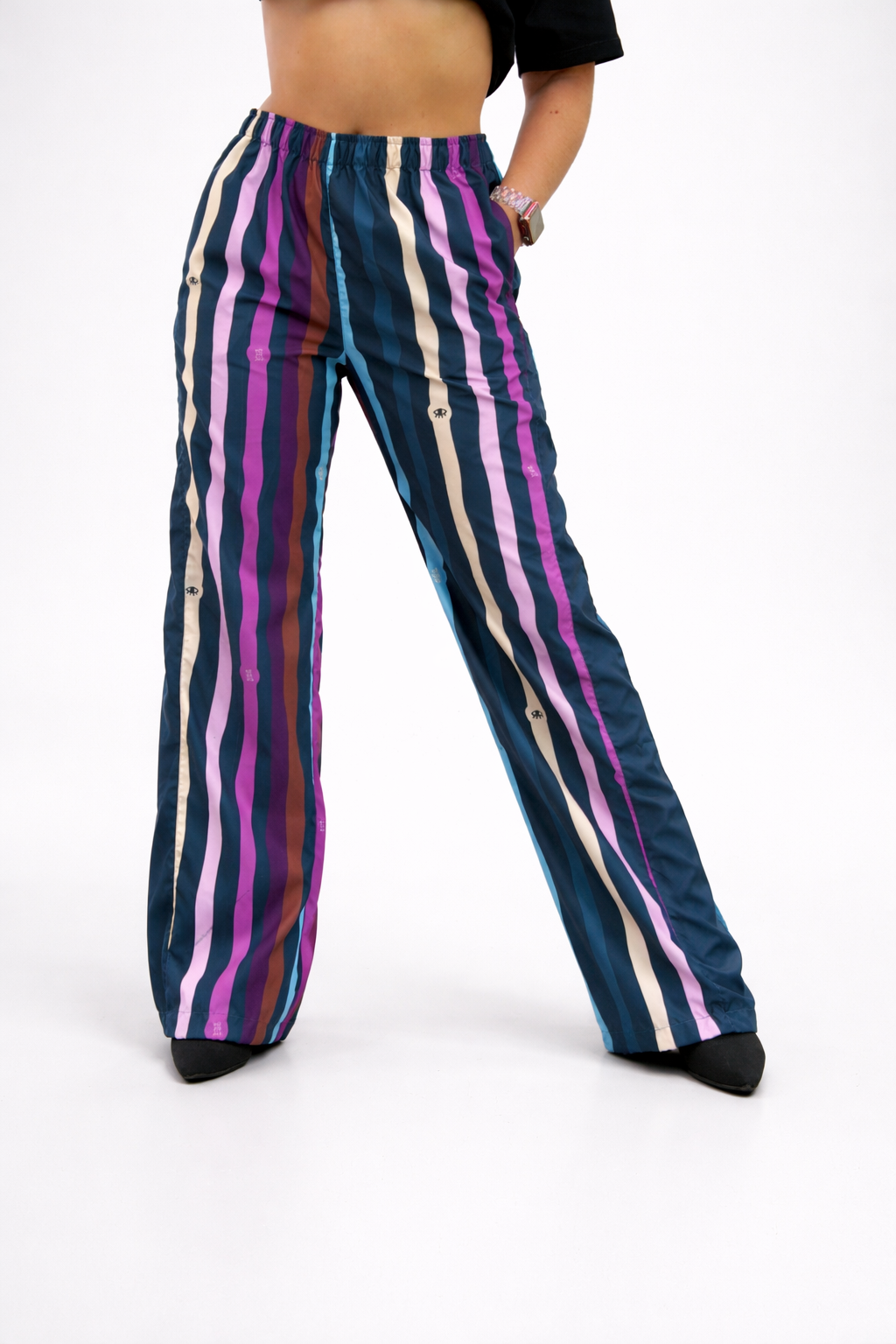 Pantalón Azul Ondeado