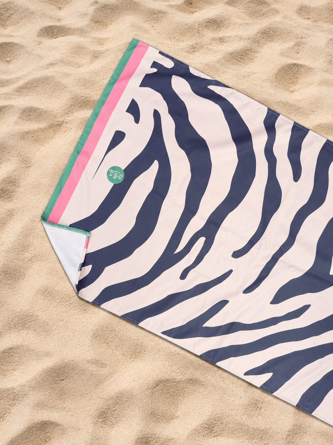 Toalla Estampada Zebra Beige