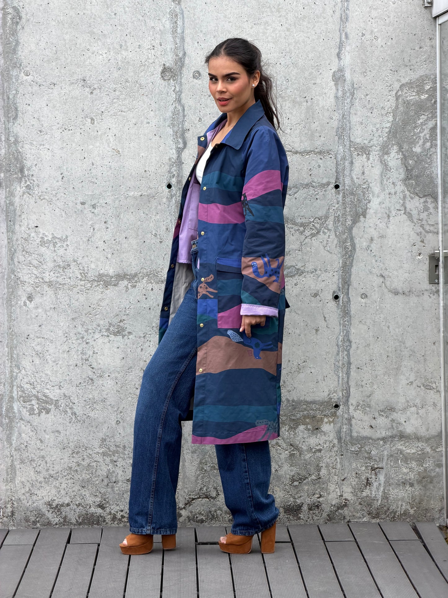 Gabardina Azul Noche