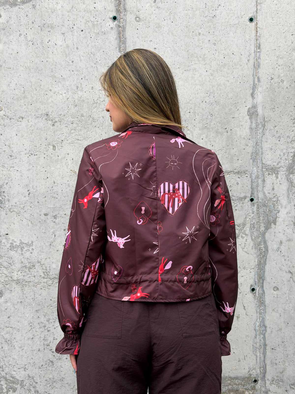 Chaqueta Corta Vinotinto