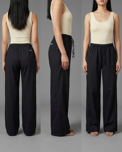 Pantalón Negro Jaspeado