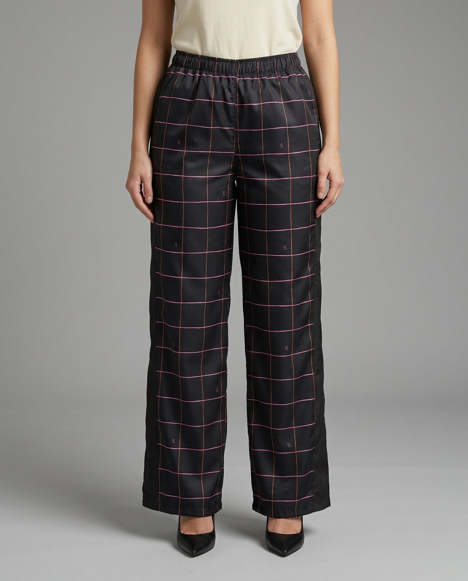 Pantalón Negro Cuadricula