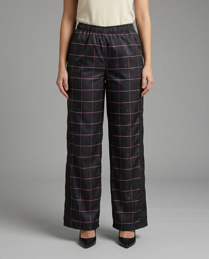 Pantalón Negro Cuadricula
