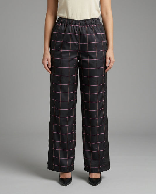 Pantalón Negro Cuadricula