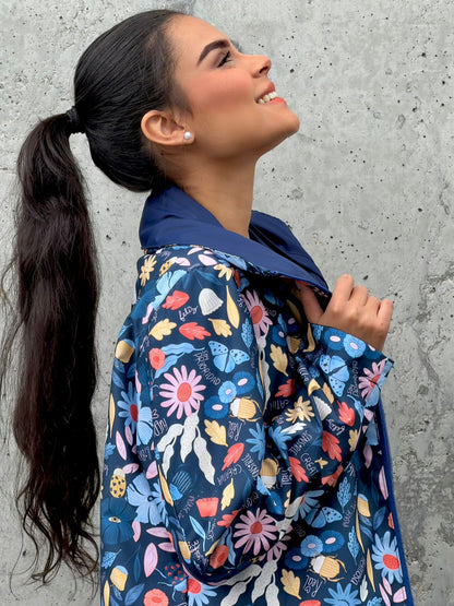 Chaqueta Doble Faz Flor humana