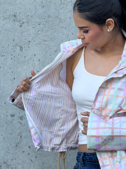 Chaqueta Boxy Crema