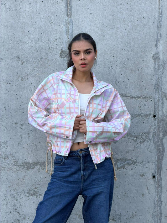 Chaqueta Boxy Crema