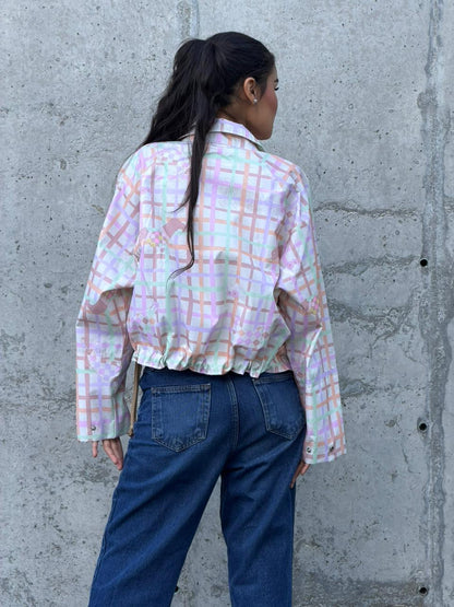 Chaqueta Boxy Crema