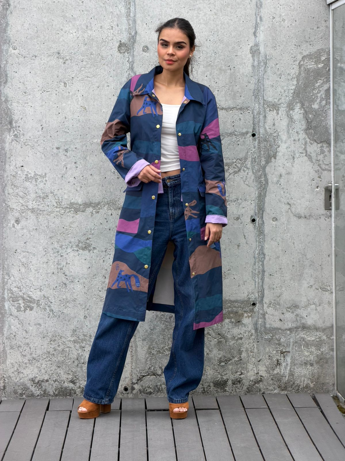 Gabardina Azul Noche