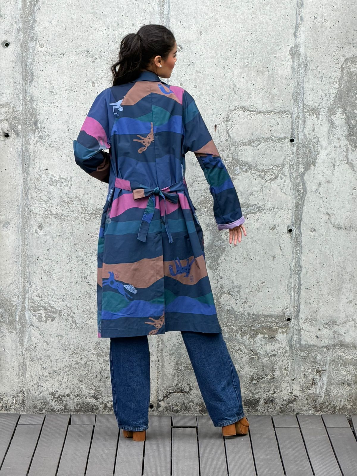 Gabardina Azul Noche