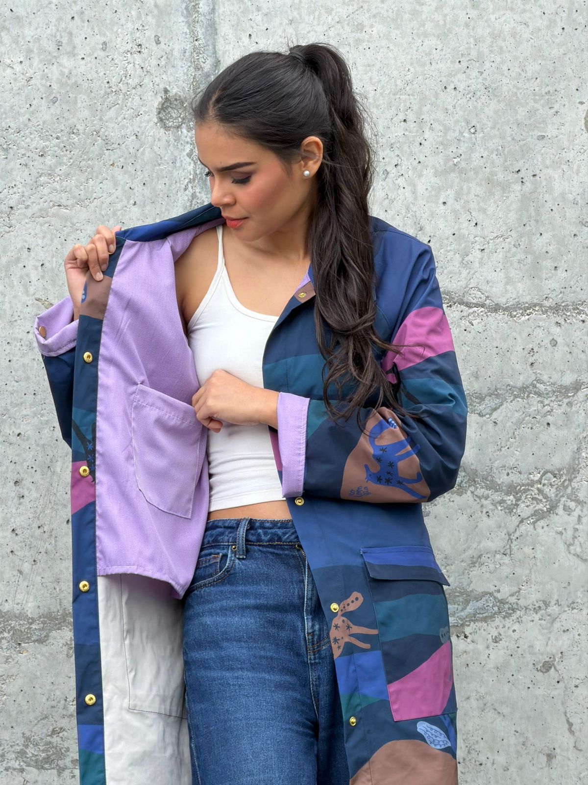 Gabardina Azul Noche