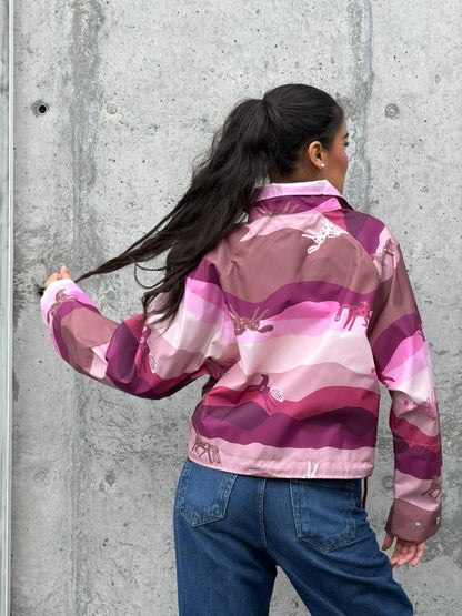 Chaqueta Boxy Rosa