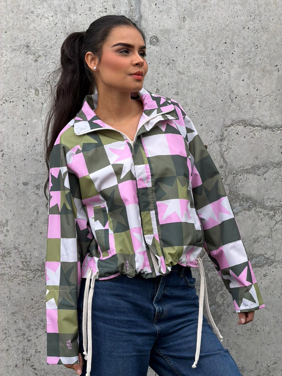 Chaqueta Boxy Verde Oliva