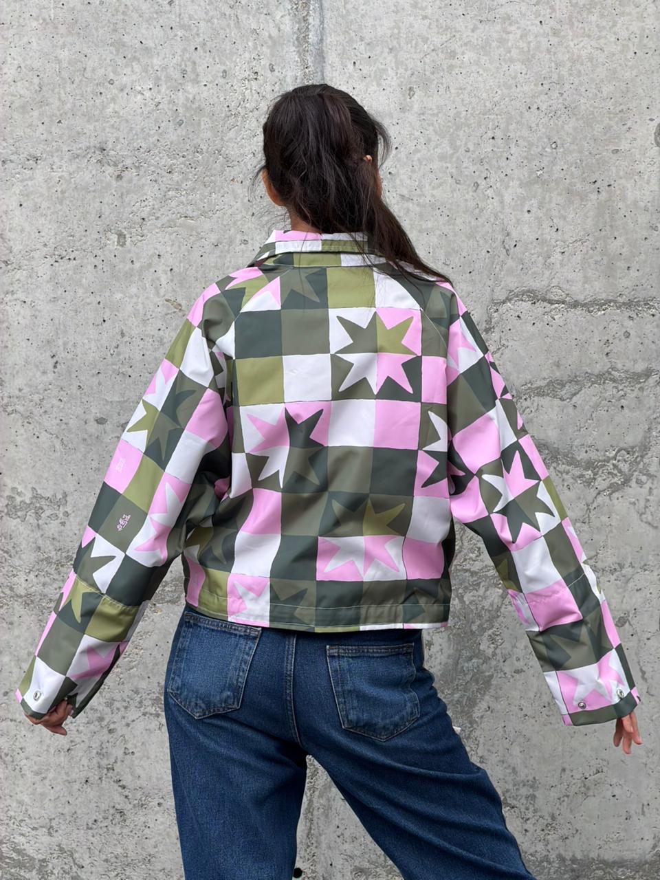 Chaqueta Boxy Verde Oliva