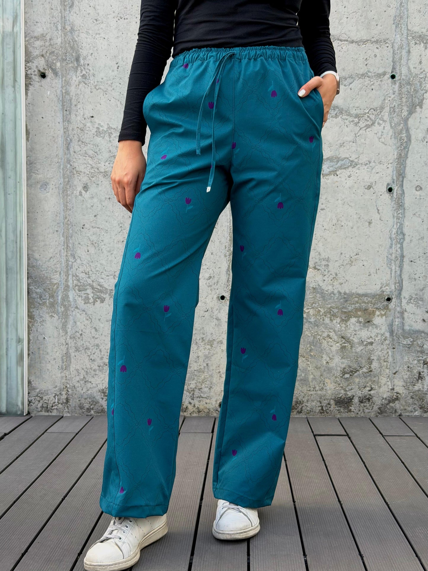 Pantalón Rombos Aqua
