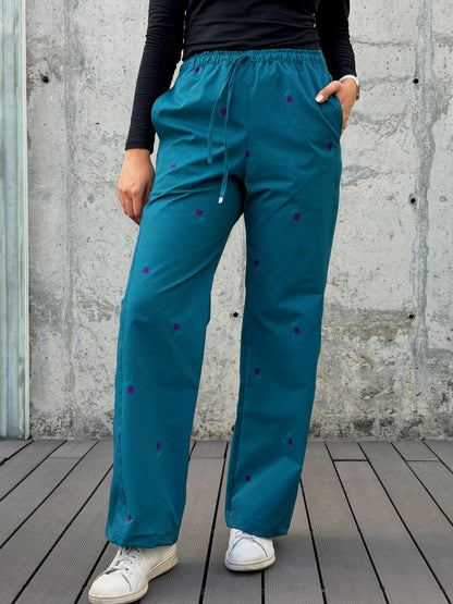 Pantalón Rombos Aqua
