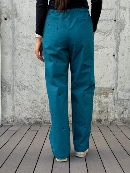 Pantalón Rombos Aqua