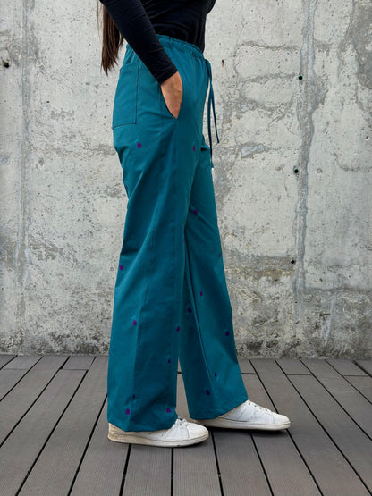 Pantalón Rombos Aqua