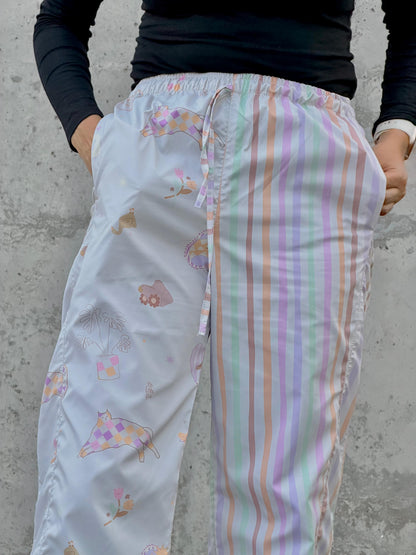Pantalón Crema Combinado
