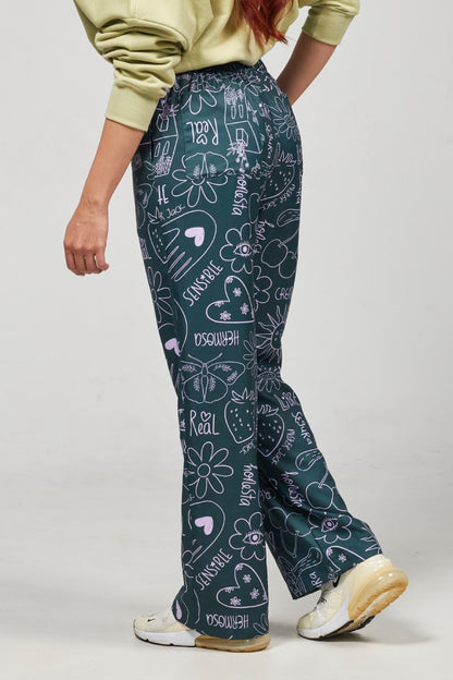 Funky Pant Verde Floración